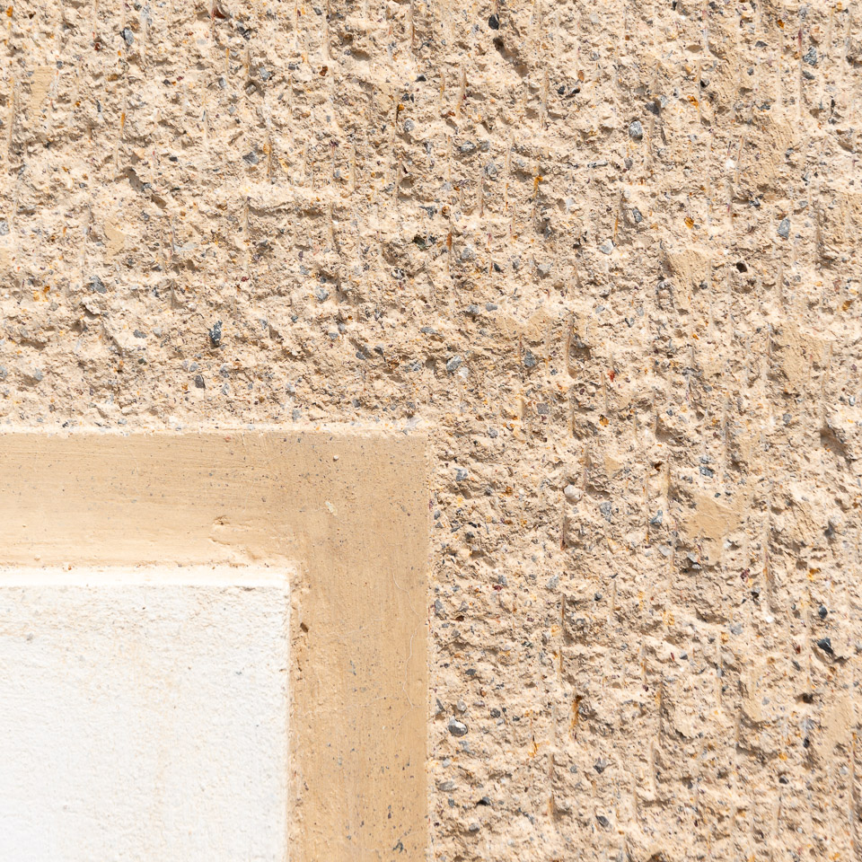 Παναγία Παραβουνιώτισσα, Ερέτρια - λεπτομέρεια επιχρίσματος