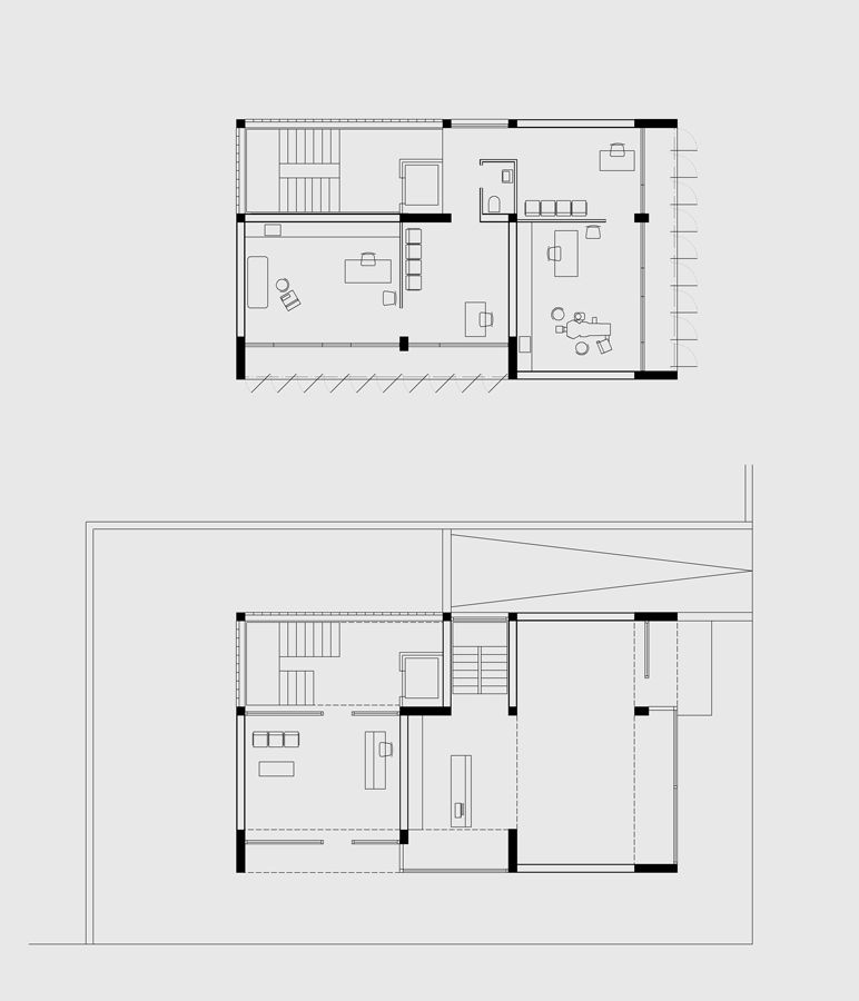 κτίριο γραφείων, Αθήνα - κατόψεις