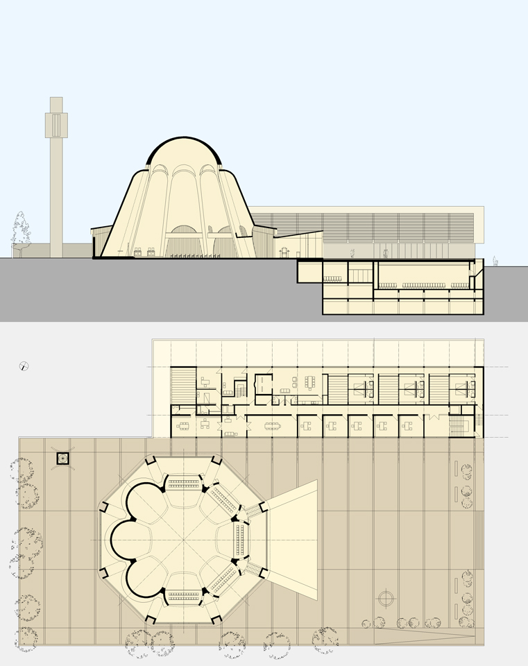 church tirana-ffl plan section