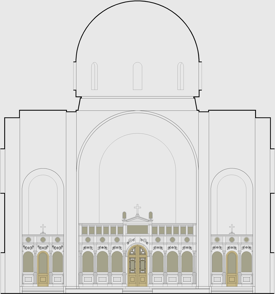 iconostasis keratea-elevation